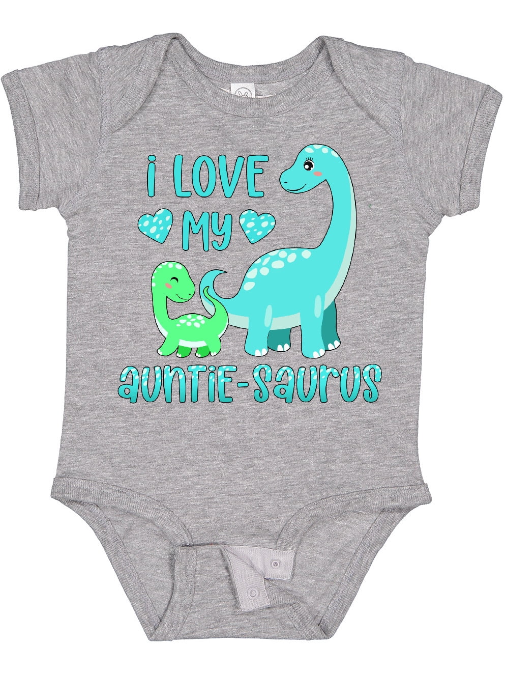 Inktastic I Love My Auntie-saurus Cute Brontosaurus Family Boys or Girls Baby Bodysuit