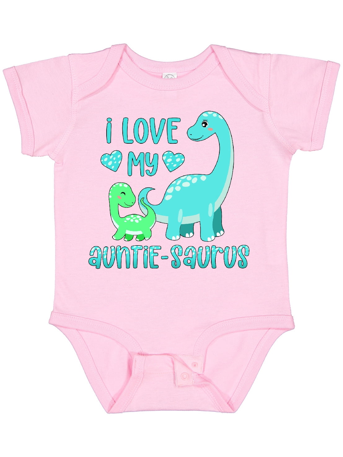 Inktastic I Love My Auntie-saurus Cute Brontosaurus Family Boys or Girls Baby Bodysuit