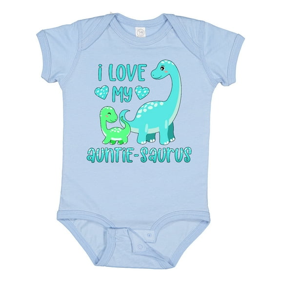 Inktastic I Love My Auntie-saurus Cute Brontosaurus Family Boys or Girls Baby Bodysuit
