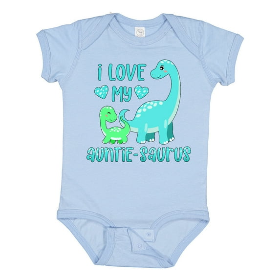 Inktastic I Love My Auntie-saurus Cute Brontosaurus Family Boys or Girls Baby Bodysuit