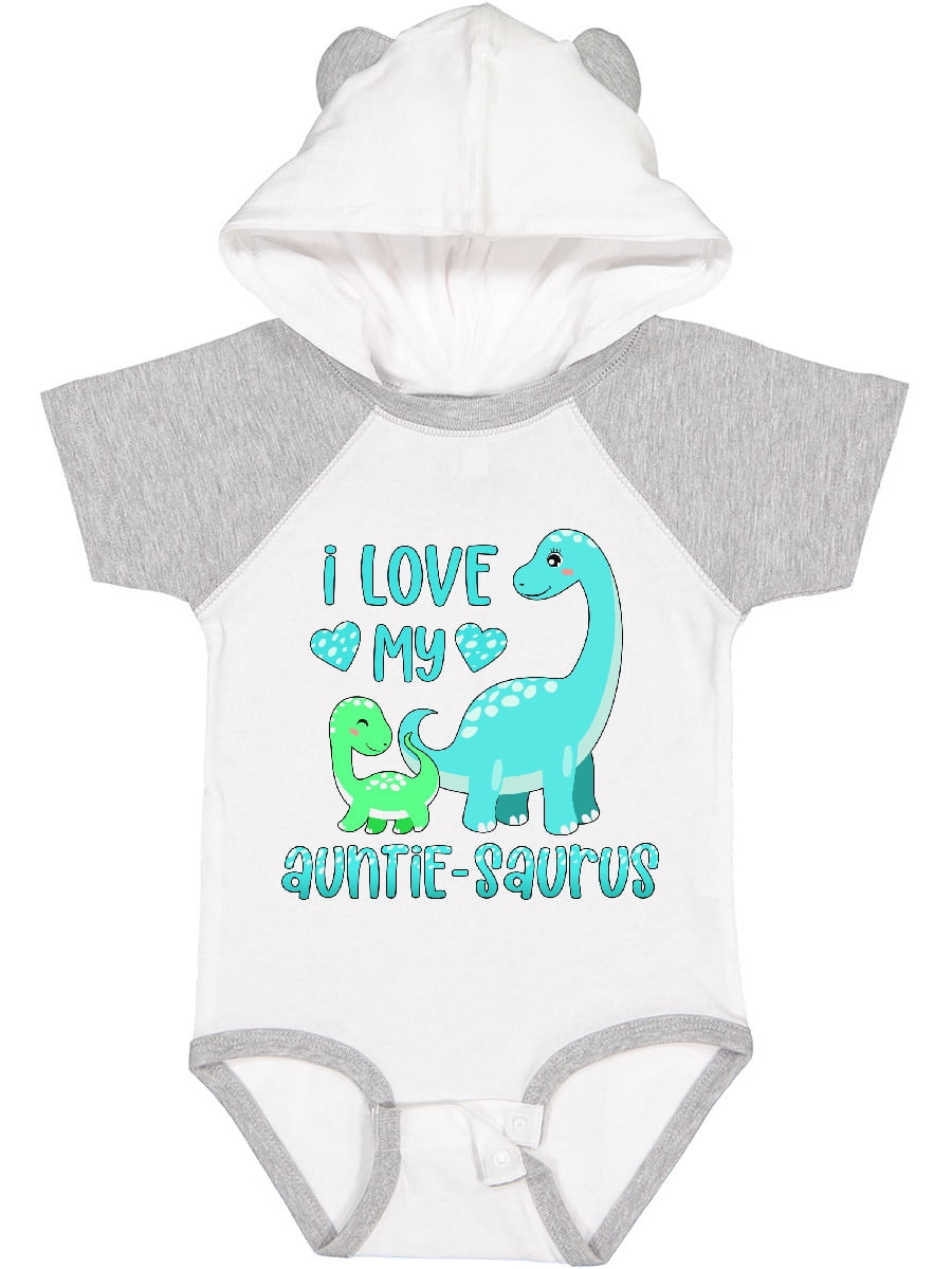 Inktastic I Love My Auntie-saurus Cute Brontosaurus Family Boys or Girls Baby Bodysuit