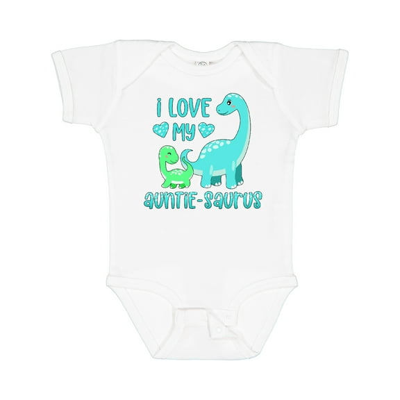 Inktastic I Love My Auntie-saurus Cute Brontosaurus Family Boys or Girls Baby Bodysuit