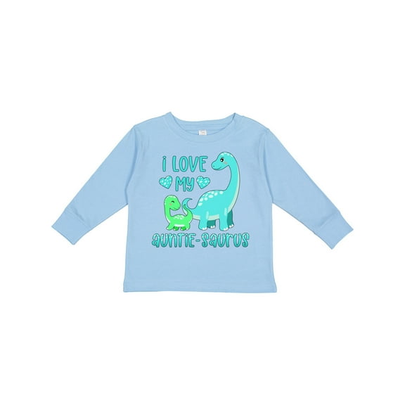 Inktastic I Love My Auntie-saurus Cute Brontosaurus Family Boys or Girls Long Sleeve Toddler T-Shirt