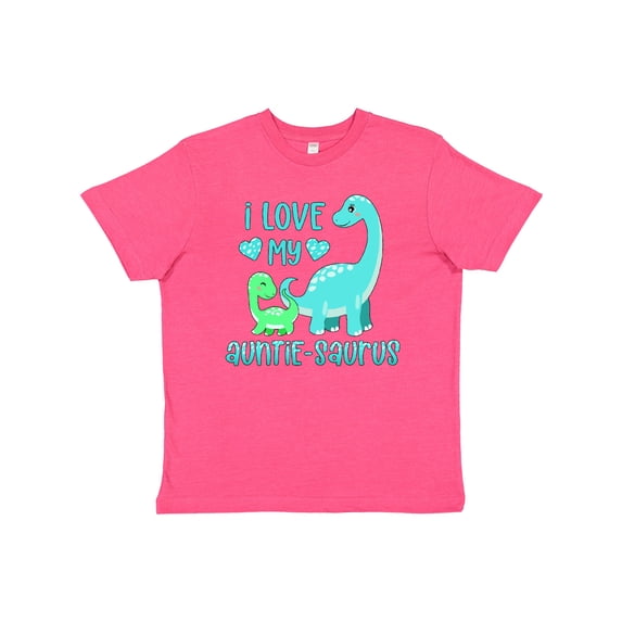 Inktastic I Love My Auntie-saurus Cute Brontosaurus Family Youth T-Shirt