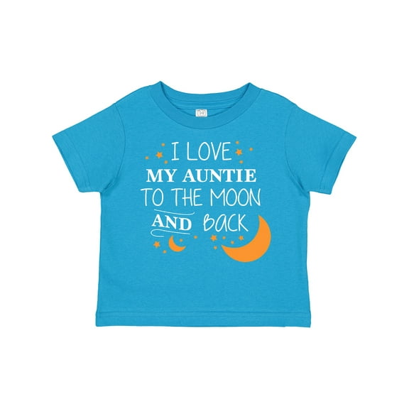 Inktastic I Love My Auntie to the Moon and Back Boys or Girls Toddler T-Shirt
