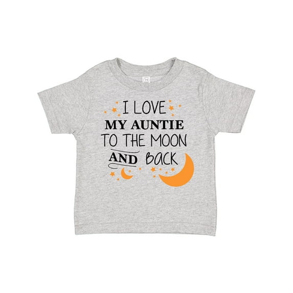 Inktastic I Love My Auntie to the Moon and Back Boys or Girls Toddler T-Shirt