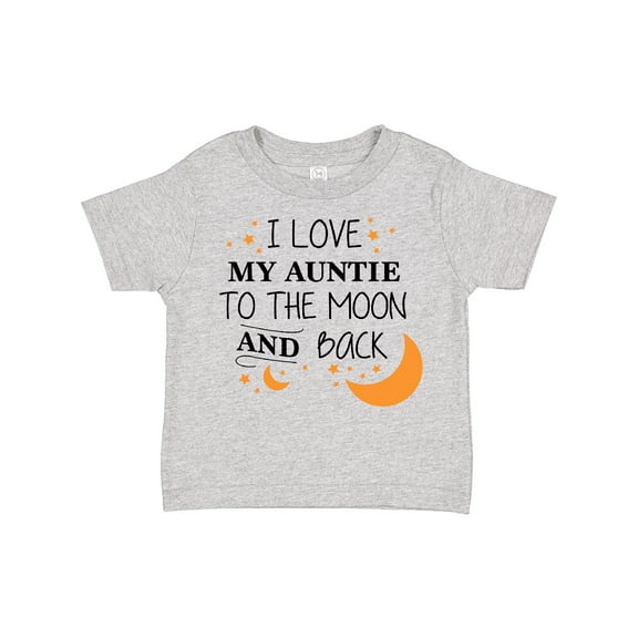 Inktastic I Love My Auntie to the Moon and Back Boys or Girls Toddler T-Shirt