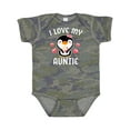 thumbnail image 1 of Inktastic I Love My Auntie with Cute Penguin and Hearts Girls Baby Bodysuit, 1 of 5