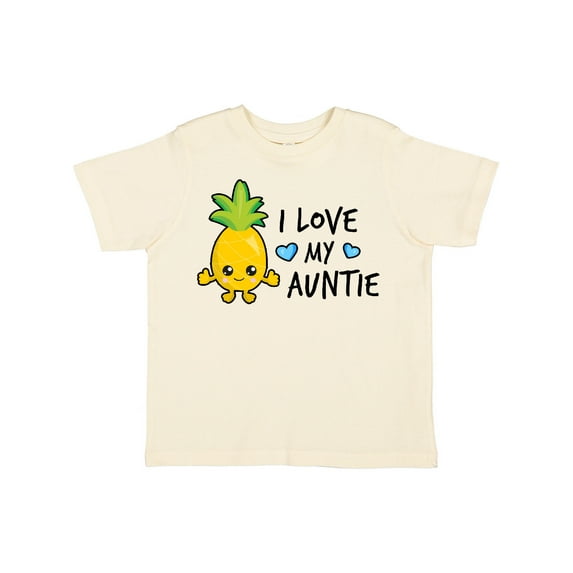 Inktastic I Love My Auntie with Pineapple Boys Toddler T-Shirt