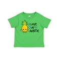 thumbnail image 1 of Inktastic I Love My Auntie with Pineapple Boys Toddler T-Shirt, 1 of 5