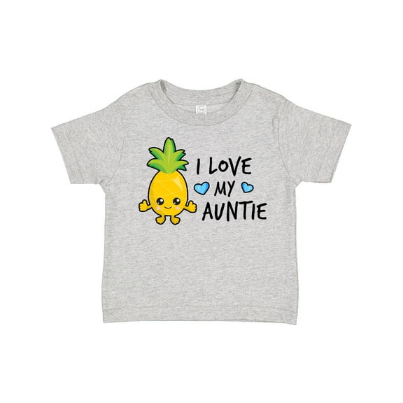 Inktastic I Love My Auntie with Pineapple Boys Toddler T-Shirt
