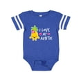 thumbnail image 1 of Inktastic I Love My Auntie with Pineapple Girls Baby Bodysuit, 1 of 5