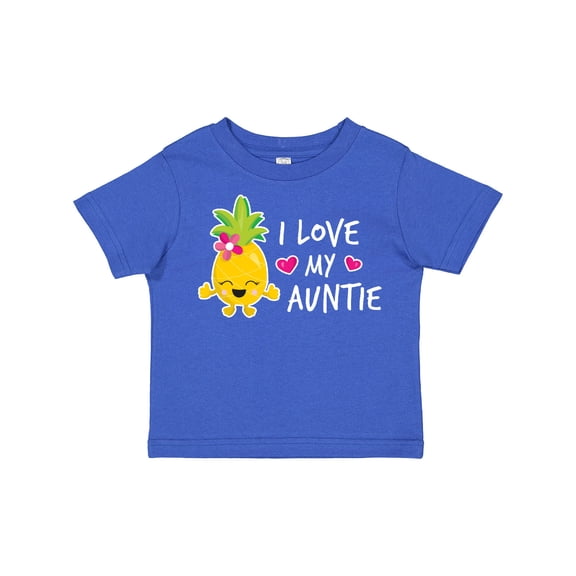 Inktastic I Love My Auntie with Pineapple Girls Toddler T-Shirt