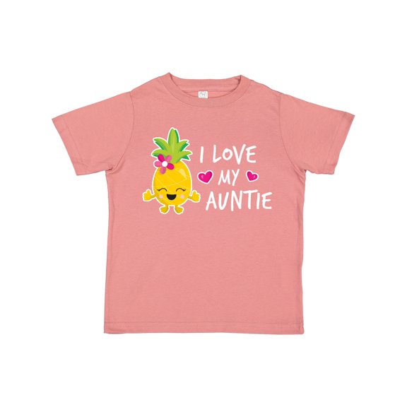 Inktastic I Love My Auntie with Pineapple Girls Toddler T-Shirt