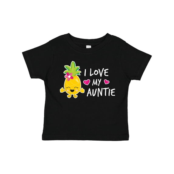 Inktastic I Love My Auntie with Pineapple Girls Toddler T-Shirt