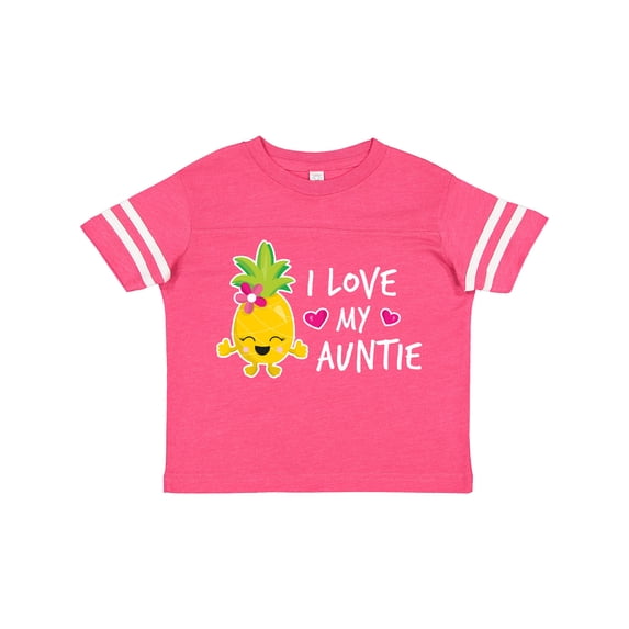 Inktastic I Love My Auntie with Pineapple Girls Toddler T-Shirt
