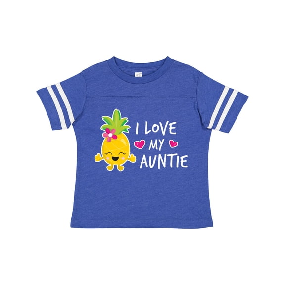 Inktastic I Love My Auntie with Pineapple Girls Toddler T-Shirt