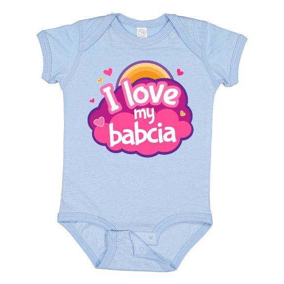 Inktastic I Love My Babcia Girls Girls Baby Bodysuit