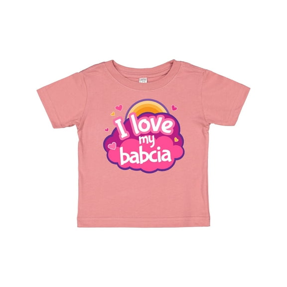 Inktastic I Love My Babcia Girls Girls Baby T-Shirt