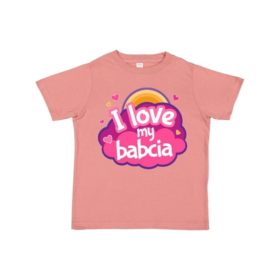 Inktastic I Love My Babcia Girls Girls Toddler T-Shirt