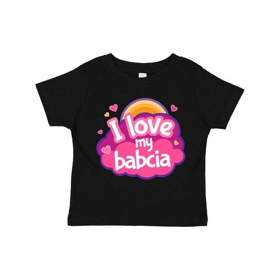Inktastic I Love My Babcia Girls Girls Toddler T-Shirt