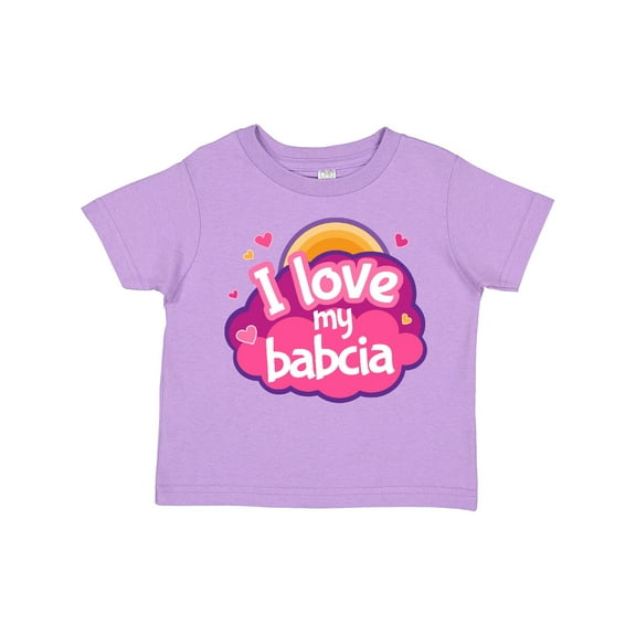 Inktastic I Love My Babcia Girls Girls Toddler T-Shirt