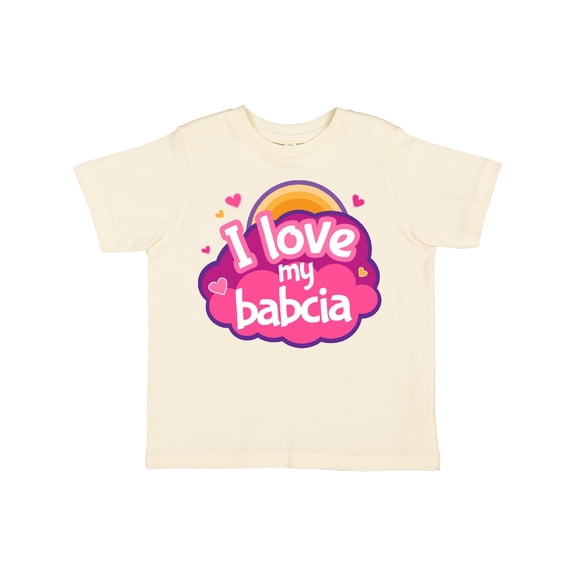 Inktastic I Love My Babcia Girls Girls Toddler T-Shirt