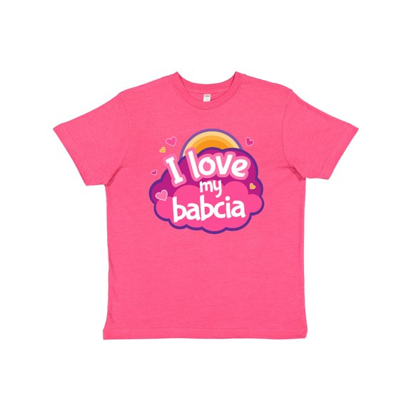 Inktastic I Love My Babcia Girls Youth T-Shirt