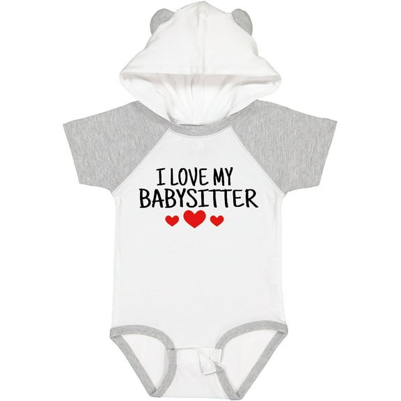 Inktastic I Love My Babysitter Boys or Girls Baby Bodysuit