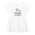 thumbnail image 1 of Inktastic I Love My Babysitter Elephant Family Girls Baby Dress, 1 of 5