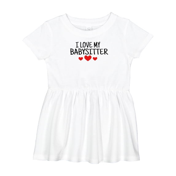 Inktastic I Love My Babysitter Girls Baby Dress