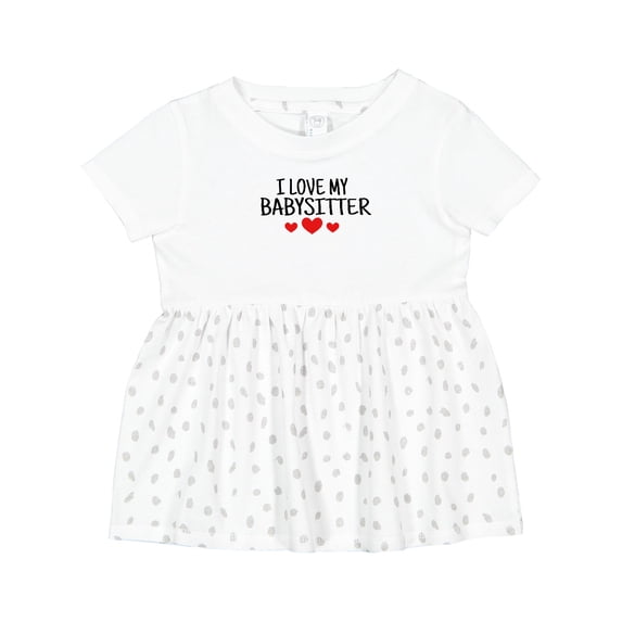 Inktastic I Love My Babysitter Girls Baby Dress
