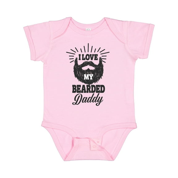 Inktastic I Love My Bearded Daddy Boys or Girls Baby Bodysuit