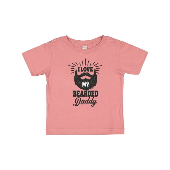 Inktastic I Love My Bearded Daddy Boys or Girls Baby T-Shirt