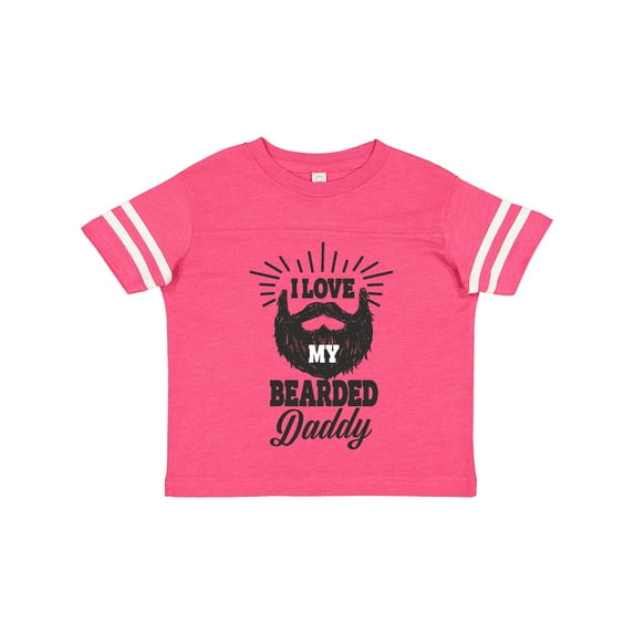 Inktastic I Love My Bearded Daddy Boys or Girls Toddler T-Shirt