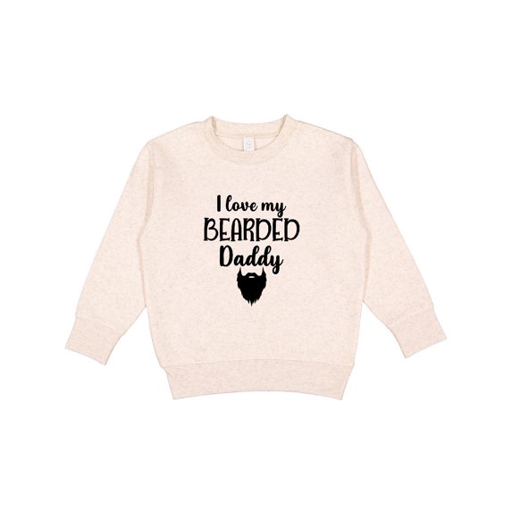 Inktastic I Love My Bearded Daddy Toddler Sweatshirt