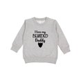 thumbnail image 1 of Inktastic I Love My Bearded Daddy Toddler Sweatshirt, 1 of 4