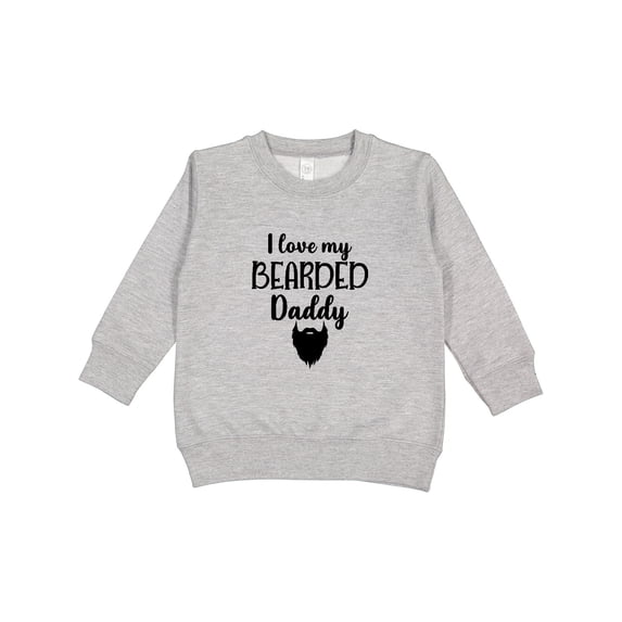 Inktastic I Love My Bearded Daddy Toddler Sweatshirt