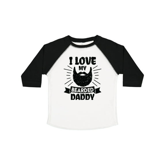 Inktastic I Love My Bearded Daddy for Fathers Day with Grunge Boys Toddler T-Shirt