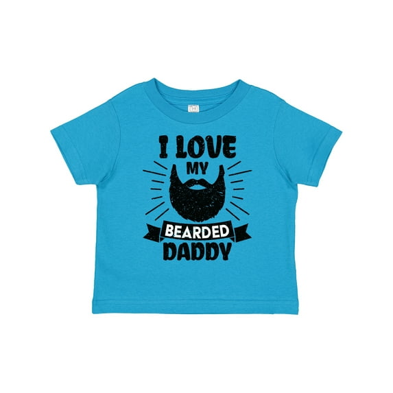 Inktastic I Love My Bearded Daddy for Fathers Day with Grunge Boys Toddler T-Shirt