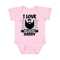 thumbnail image 1 of Inktastic I Love My Bearded Daddy with Beard Silhouette Boys or Girls Baby Bodysuit, 1 of 5