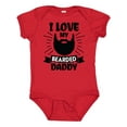 thumbnail image 1 of Inktastic I Love My Bearded Daddy with Beard Silhouette Boys or Girls Baby Bodysuit, 1 of 5