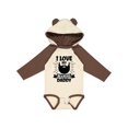 thumbnail image 1 of Inktastic I Love My Bearded Daddy with Beard Silhouette Boys or Girls Long Sleeve Baby Bodysuit, 1 of 5