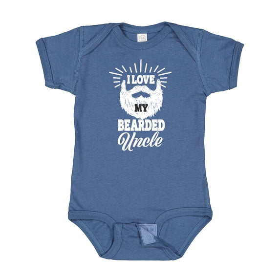 Inktastic I Love My Bearded Uncle Boys or Girls Baby Bodysuit