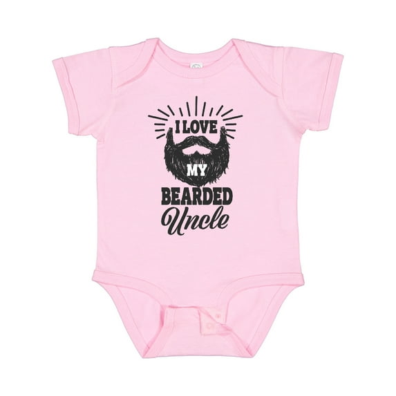 Inktastic I Love My Bearded Uncle Boys or Girls Baby Bodysuit