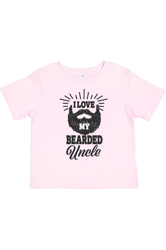 I Love My Bearded Uncle Boys or Girls Toddler T-Shirt