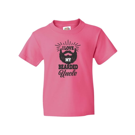 Inktastic I Love My Bearded Uncle Youth T-Shirt