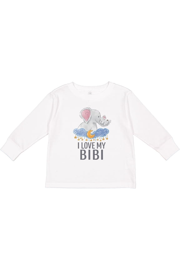 I Love My Bibi Boys or Girls Long Sleeve Toddler T-Shirt