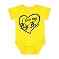 thumbnail image 1 of Inktastic I Love My Big Bro in Black Chalk Heart Boys or Girls Baby Bodysuit, 1 of 5