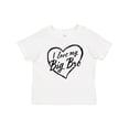 thumbnail image 1 of Inktastic I Love My Big Bro in Black Chalk Heart Boys or Girls Baby T-Shirt, 1 of 5